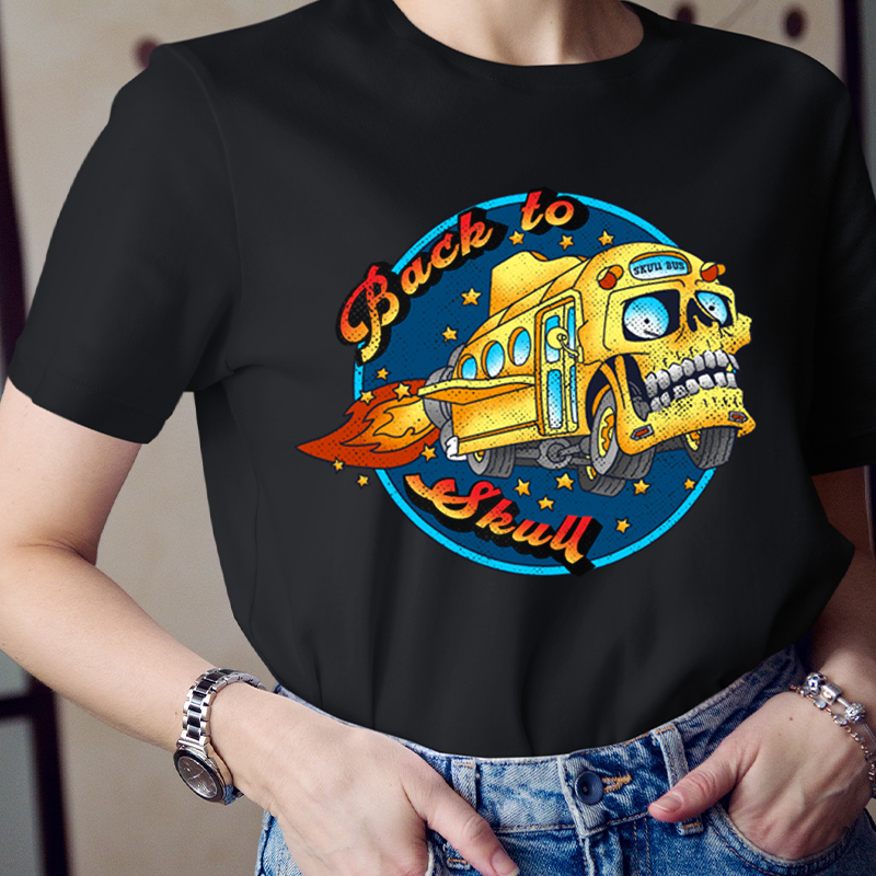 Back To Skull Magic School Bus  T-Shirt