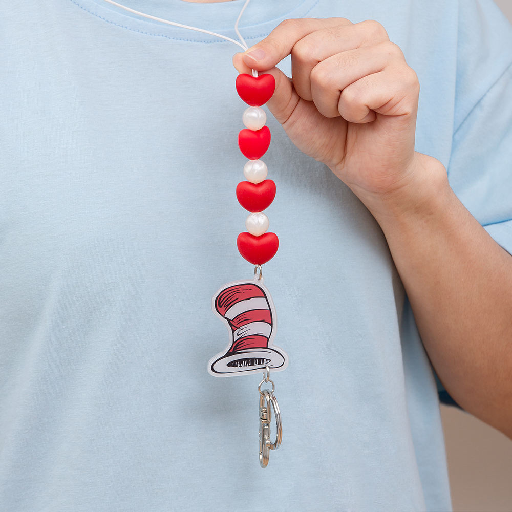 Heart And Magic Hat Lanyard