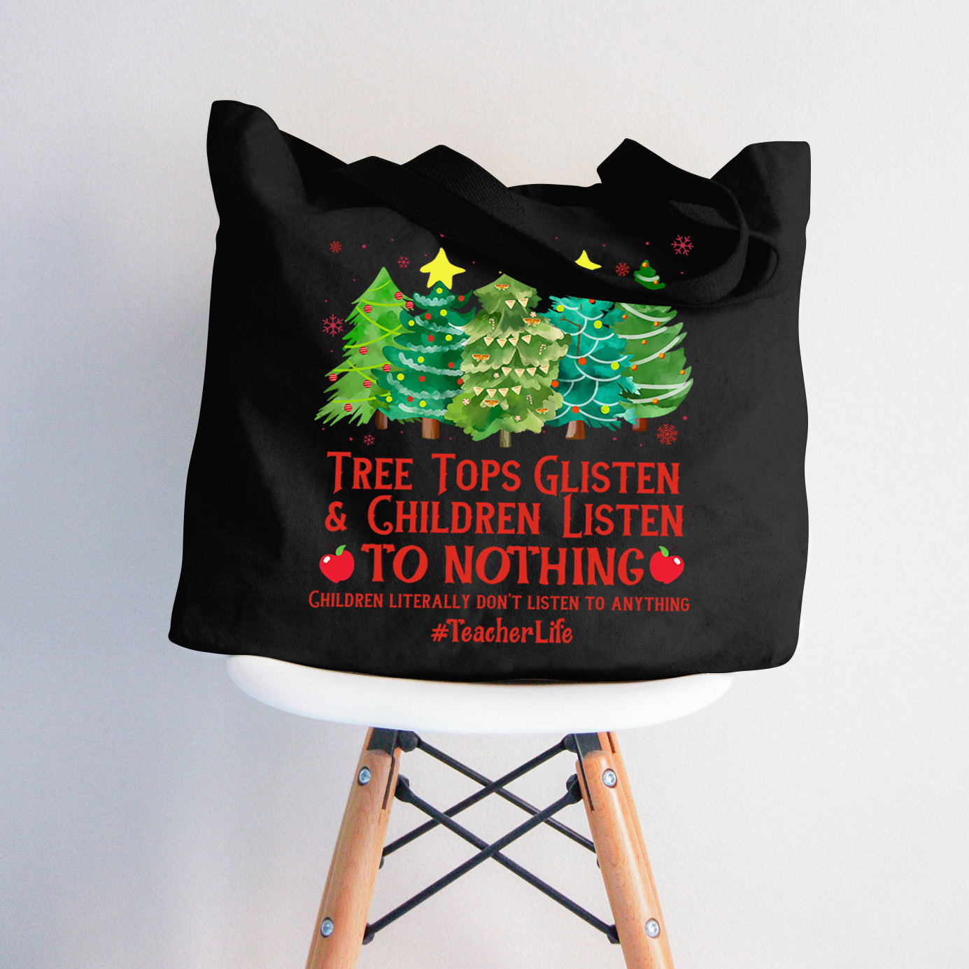 Kinder hören nichts Lehrer Tragetasche mit Reißverschluss