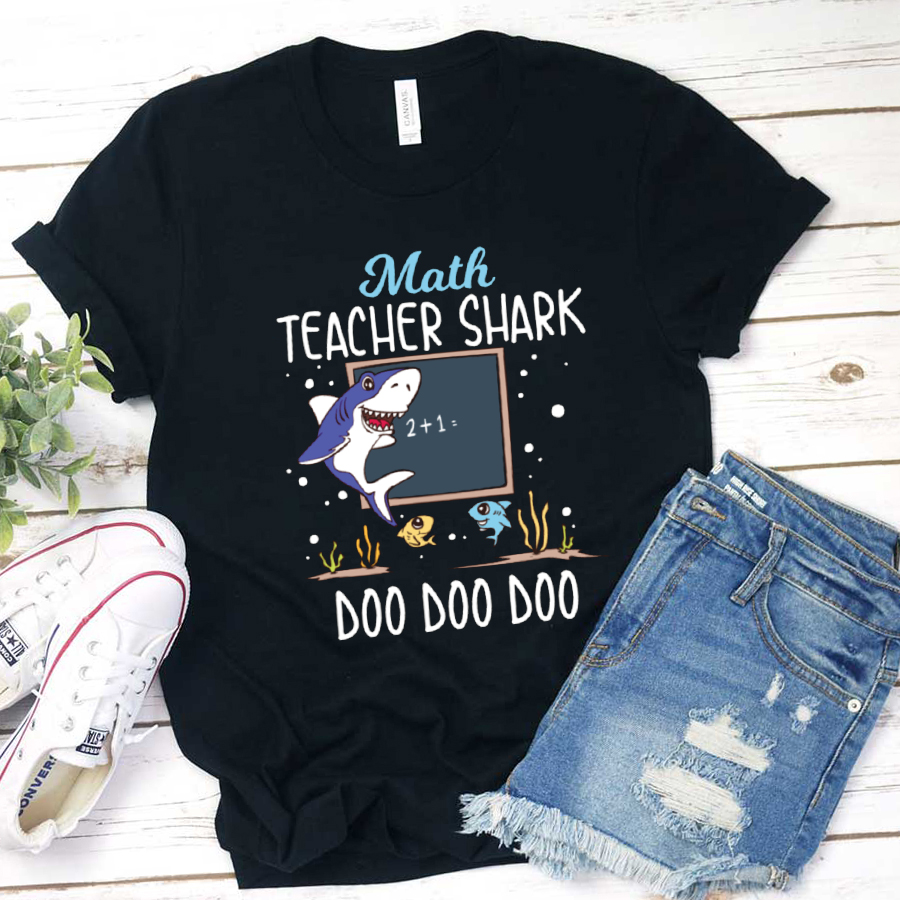 Math Teacher Shark Doo Doo Doo T-Shirt