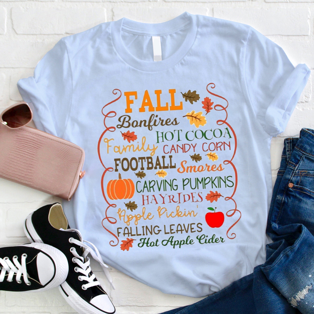 These Make Fall Better Teacher T-Shirt