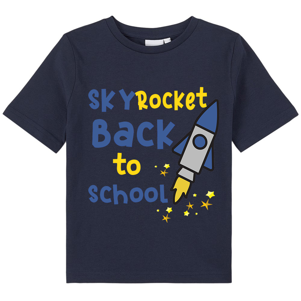 Sky Rocket Back To School Kids T-Shirt