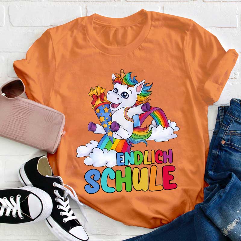 Endlich Schule Lehrer T-Shirt
