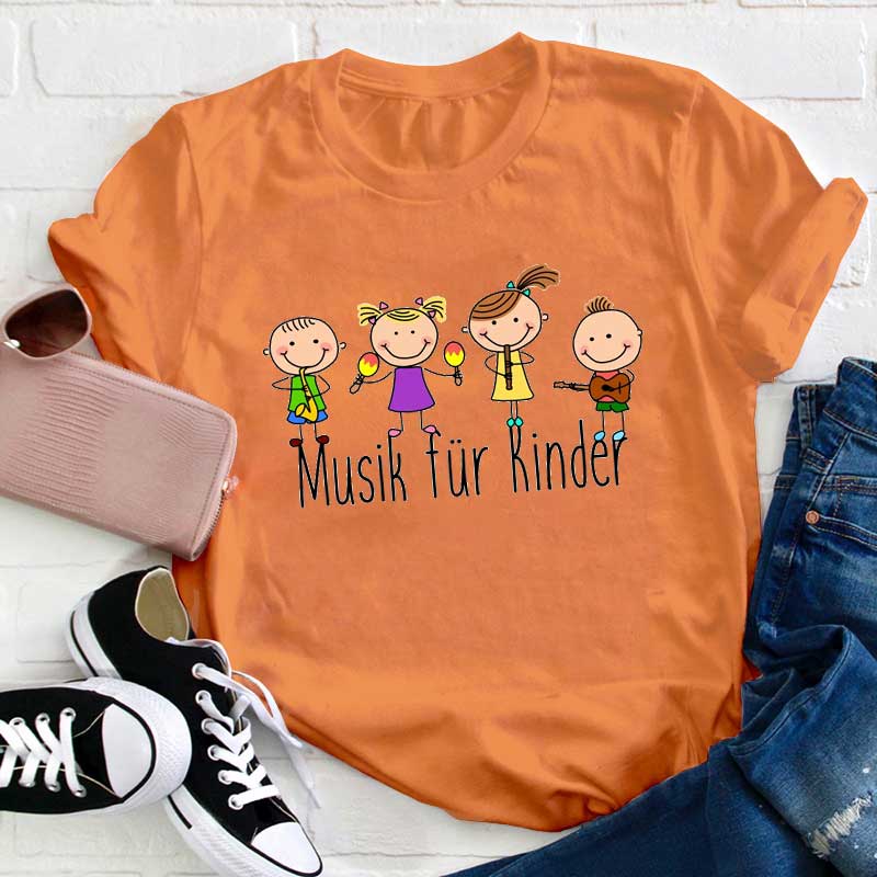 Musik Für Kinder Lehrer T-Shirt