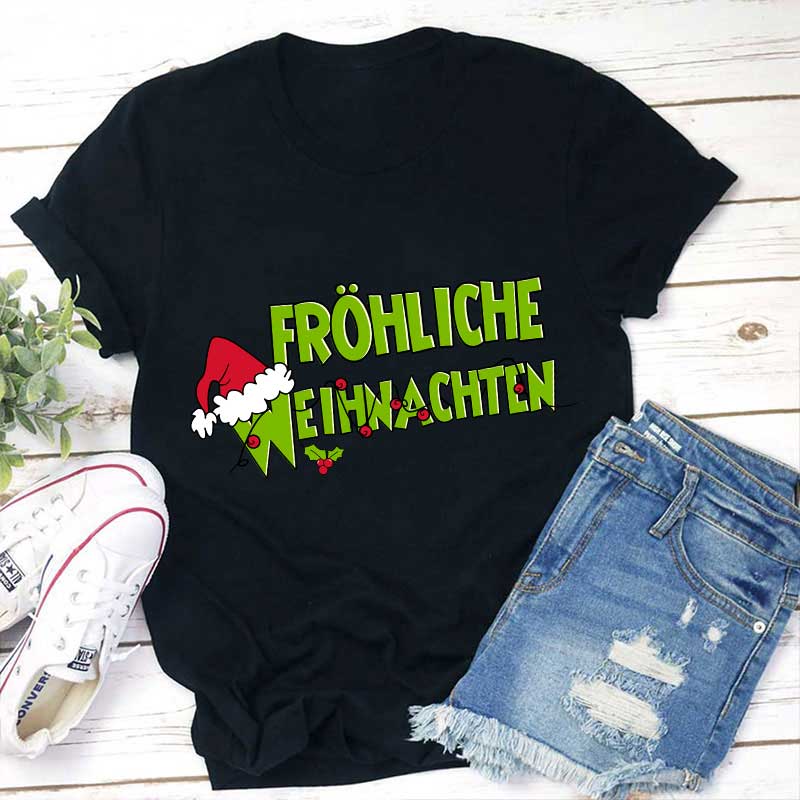 Fröhliche Weihnachten Lehrer T-Shirt