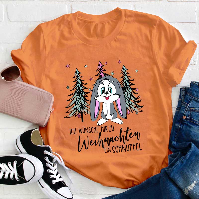 Ein Schnuffel Zu Weihnachten Lehrer T-Shirt