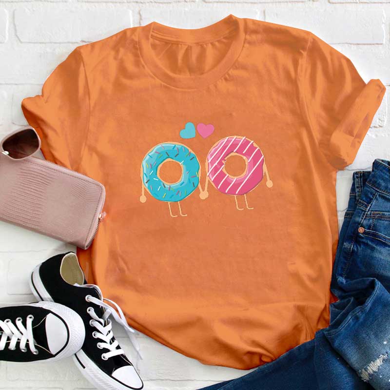 Liebe Donuts Lehrer T-Shirt
