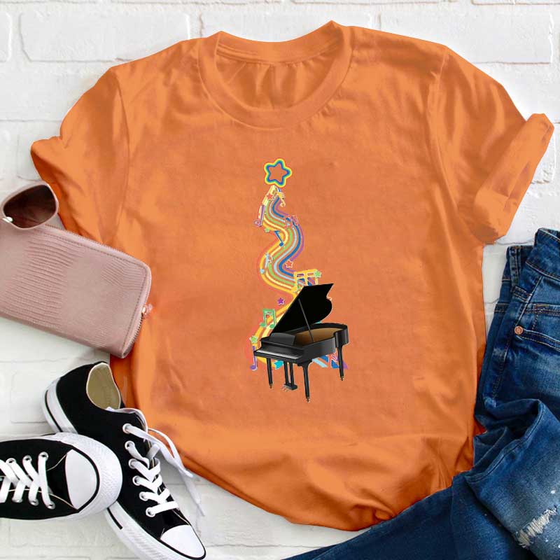 Klavier Musik Lehrer T-Shirt
