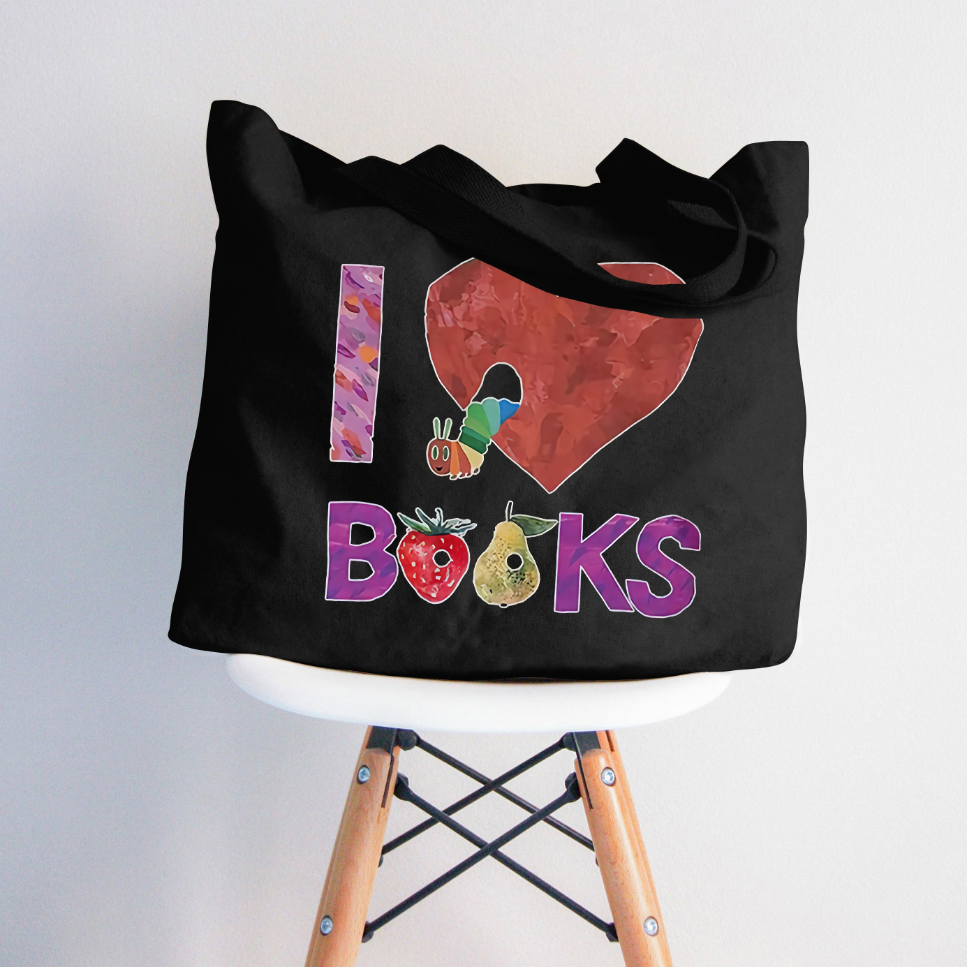 Ich liebe Bücher Lehrer Tragetasche mit Reißverschluss