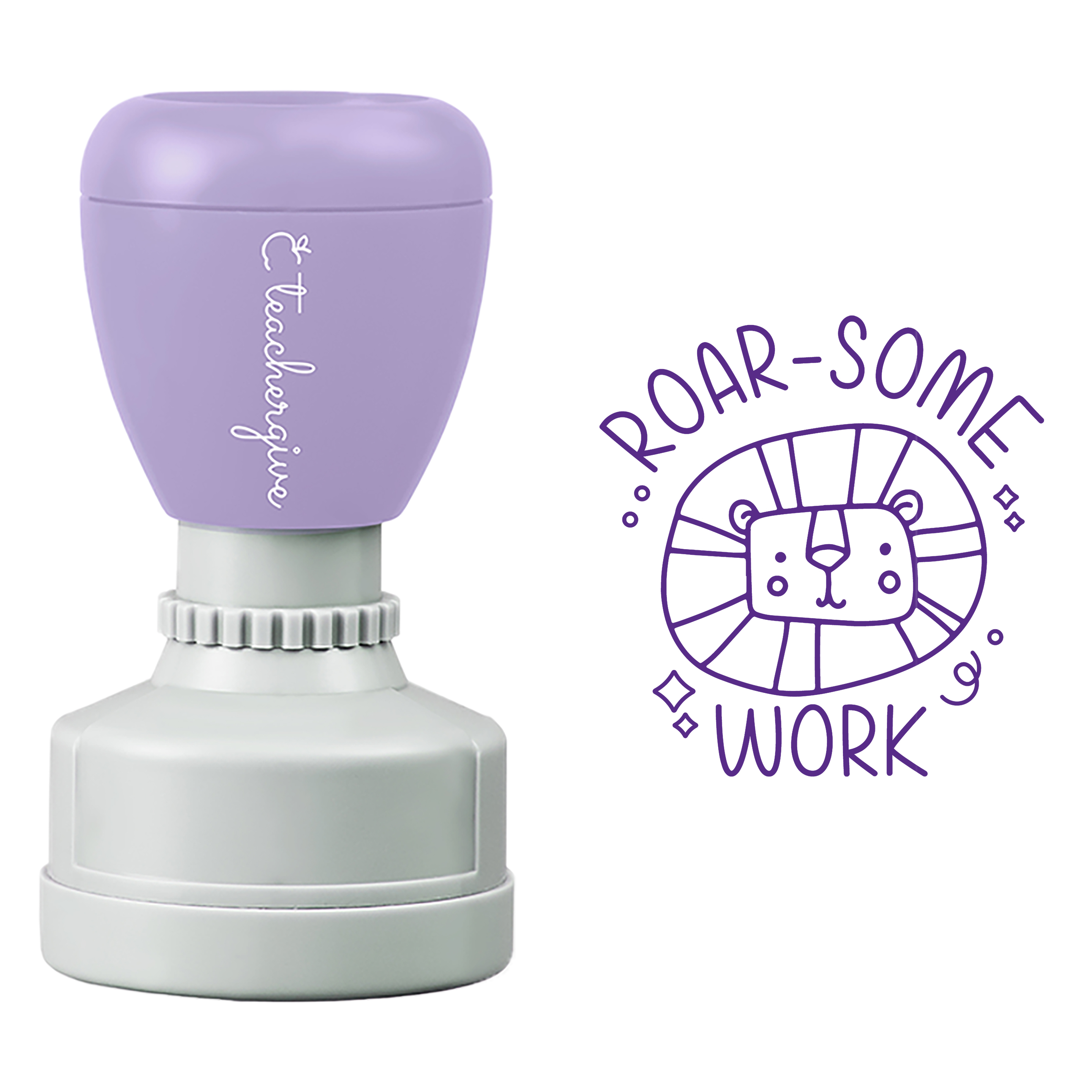 ROAR-SOME WORK  Stamp