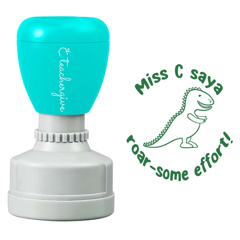 Personalized  Roar-some Effort Teacher Stamp