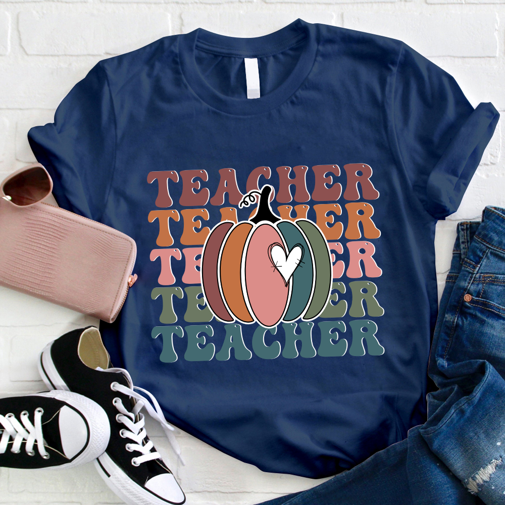 Retro Style Halloween Pumpkin T-Shirt