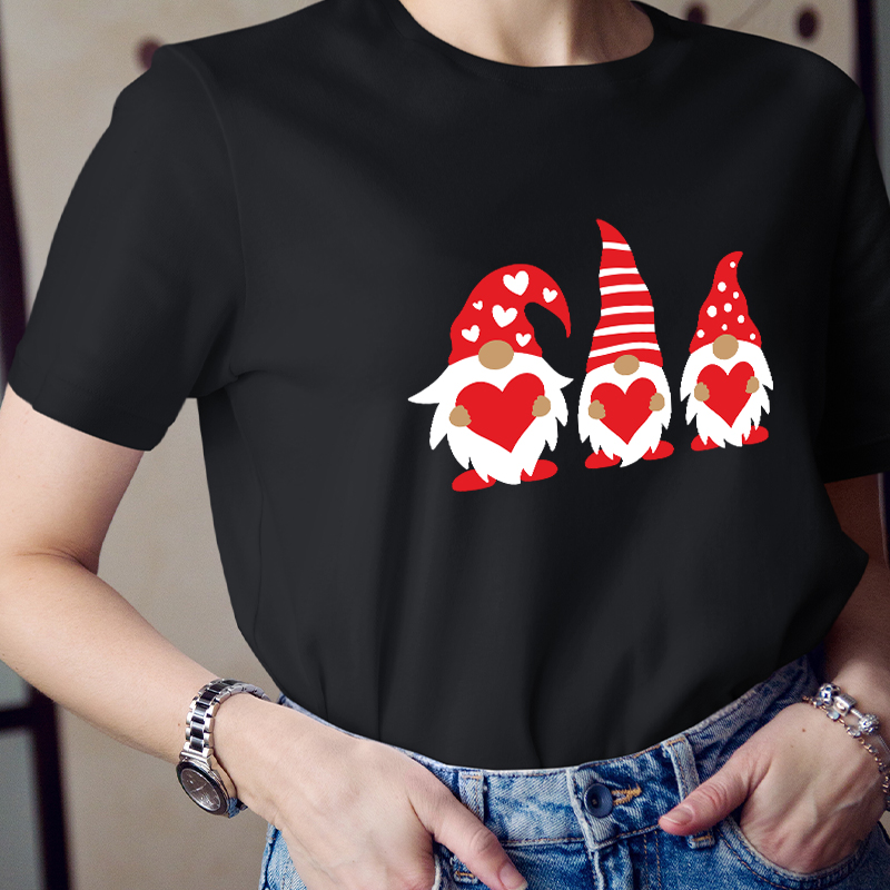 Three Love Gnomes Teacher T-Shirt