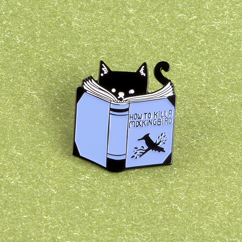 Lovely Reading Black Cat