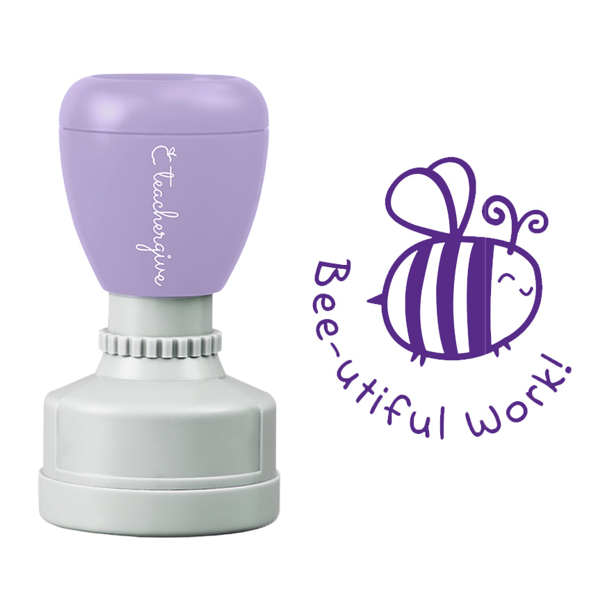 Bee Utiful Work Teacher Stamp