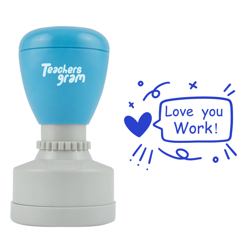 Liebe deine Arbeit Lehrer Stempel