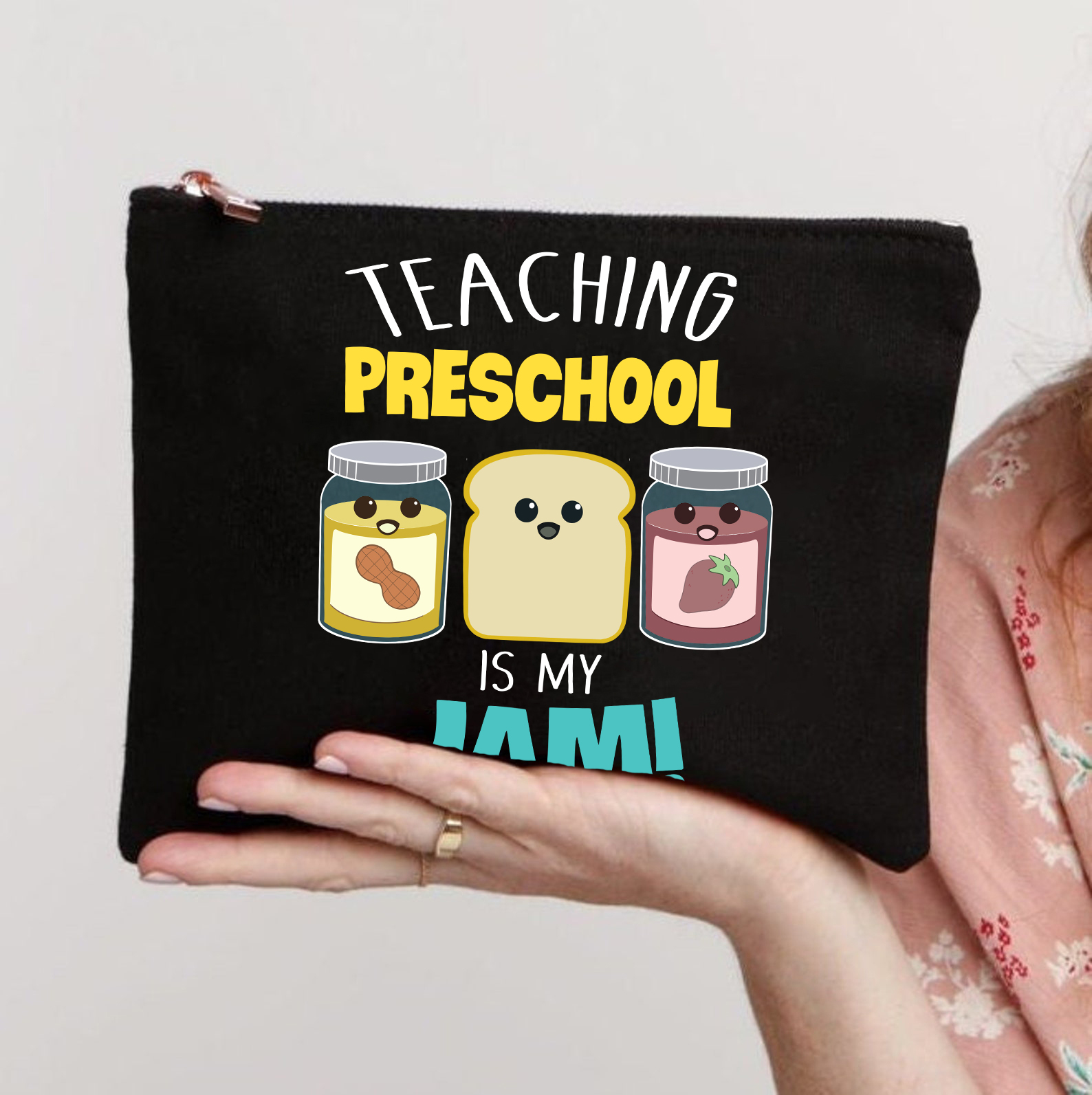 Personalized Teaching Is My Jam Makeup Bag