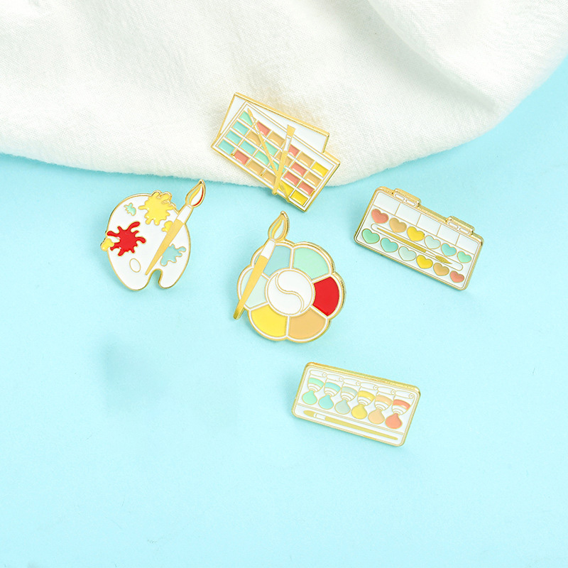 Paletten Farbkästen Pin-Set