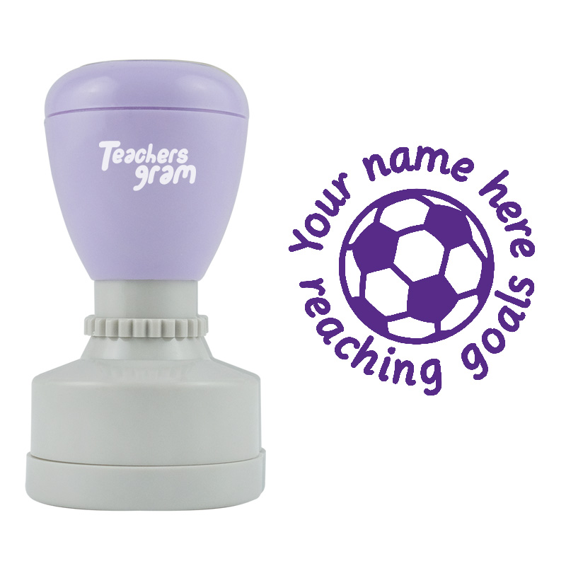 Personalized Goals Football Stamp