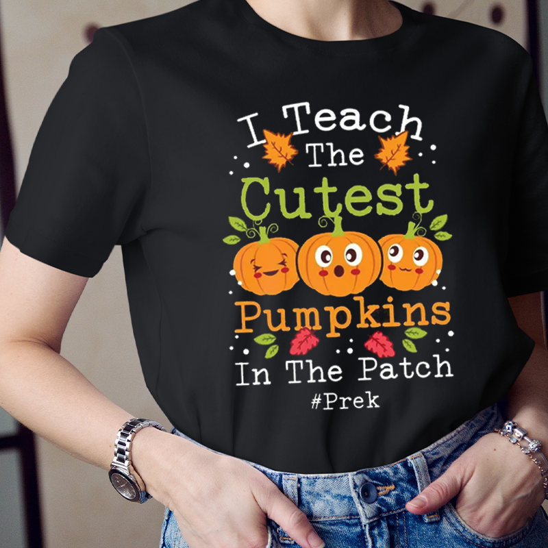 Personalized I Teach The Cutest Pumpkins Pre-k T-Shirt