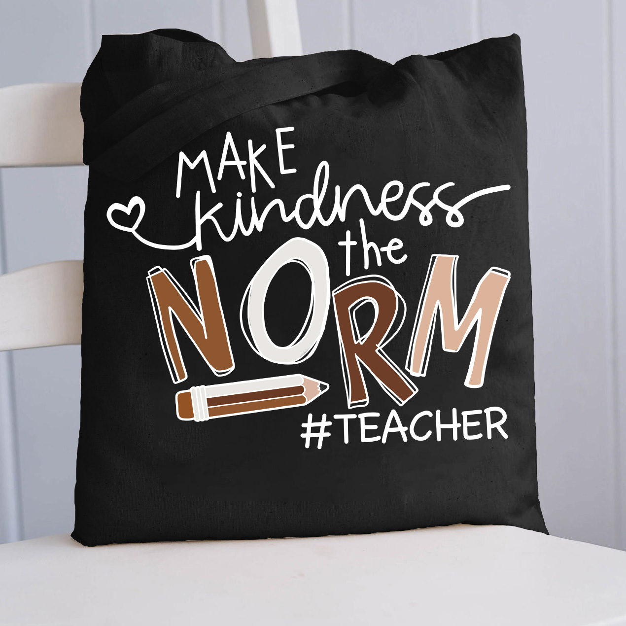 Machen Sie Freundlichkeit zur Norm Lehrer Tragetasche