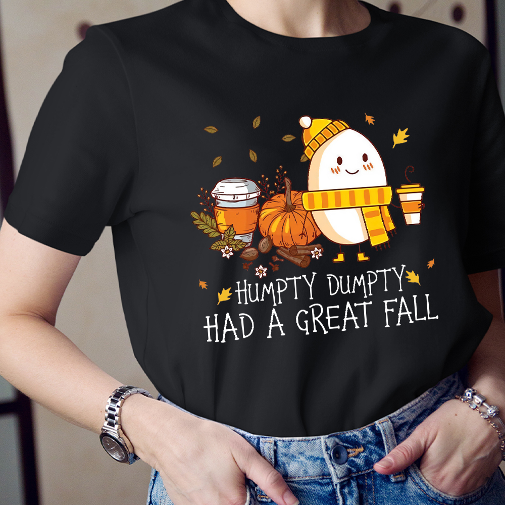 Humpty Dumpty Had A Great Fall Halloween Teacher T-Shirt