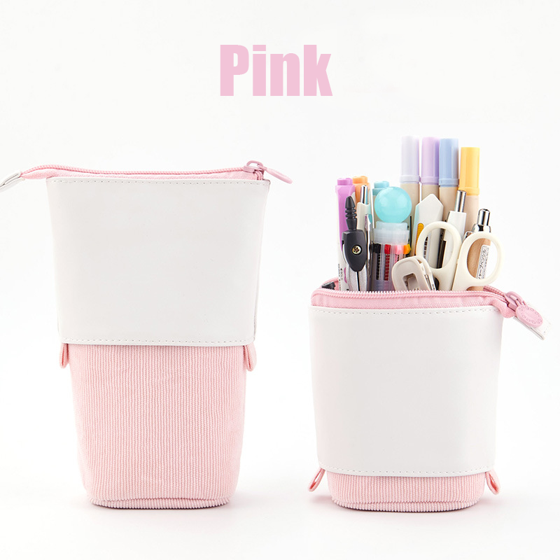 Personalized Candy Colors Stretchable Corduroy Elephant  Pencil Case