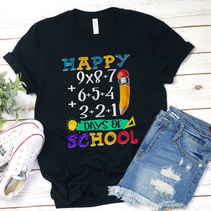 Teacher Happy Days Of School T-Shirt