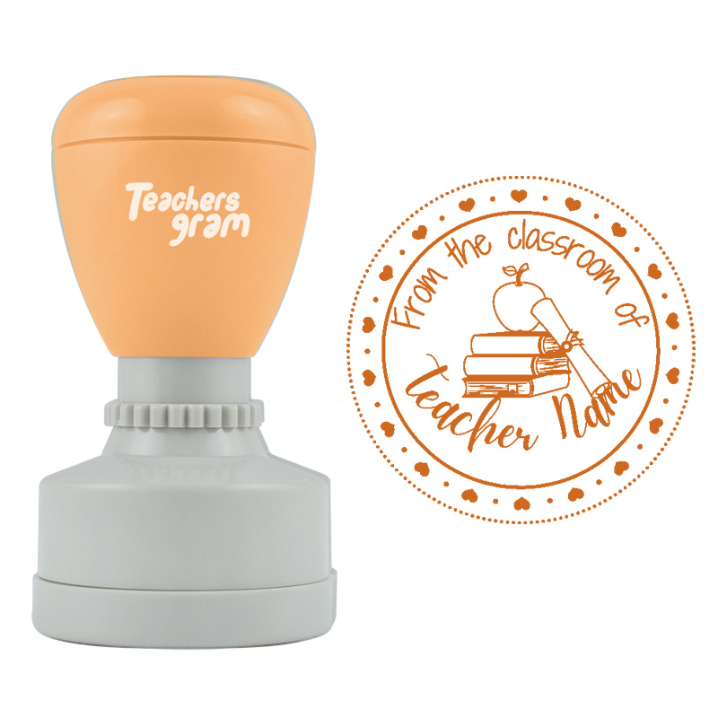 Personalisiert Aus dem Klassenzimmer Apfel Lehrer Stempel