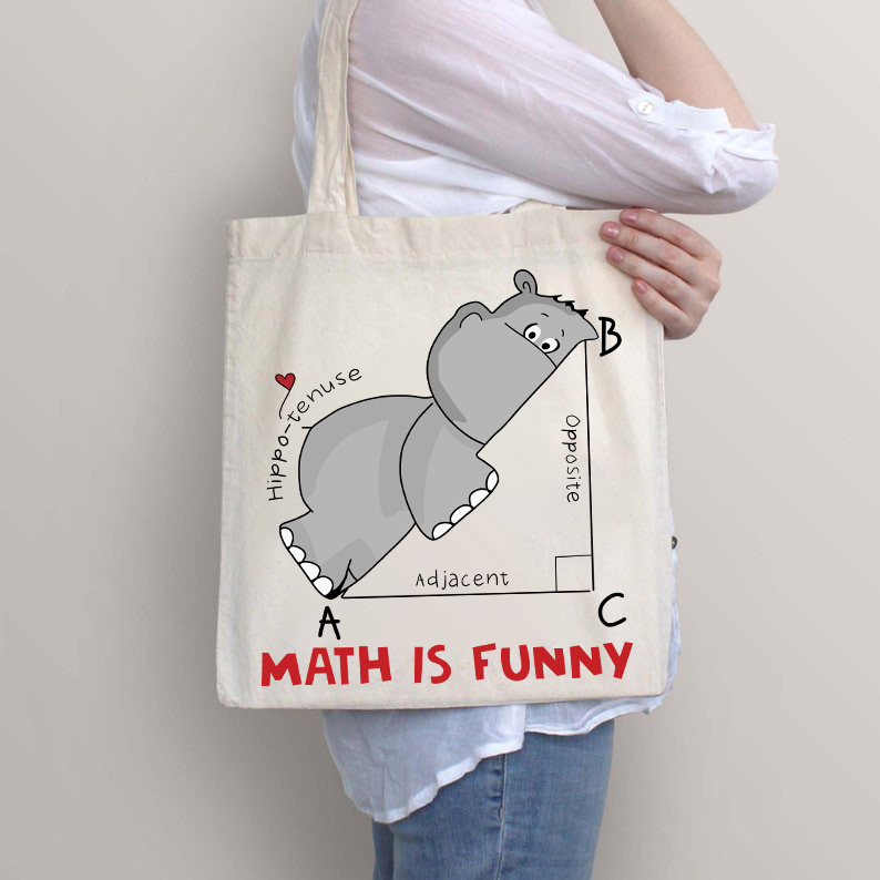 Mathe ist lustig Lehrer Tragetasche