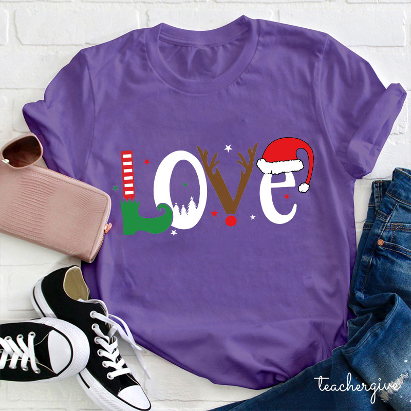 I Love Christmas Teacher T-Shirt