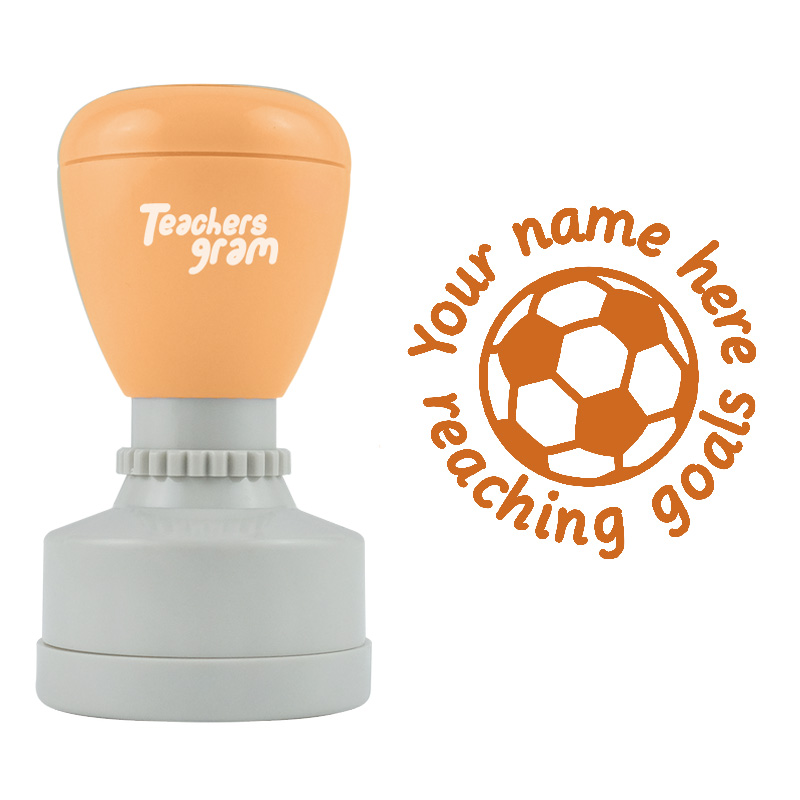 Personalized Goals Football Stamp