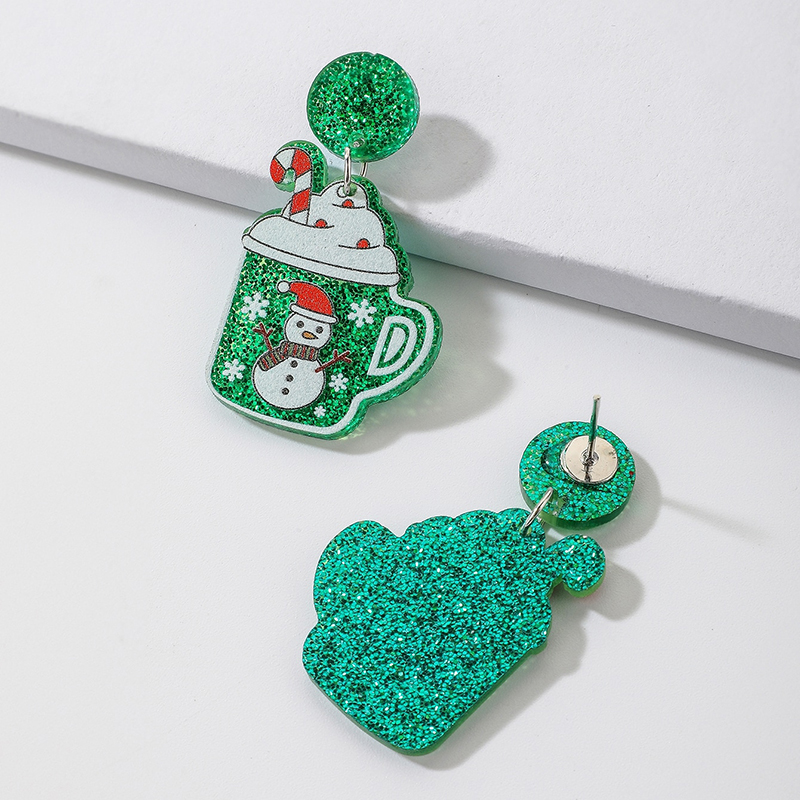 Beverage For Christmas Acrylic Earrings