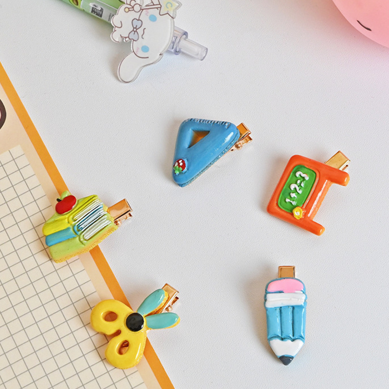 Cute Stationery Bobby Pin Set