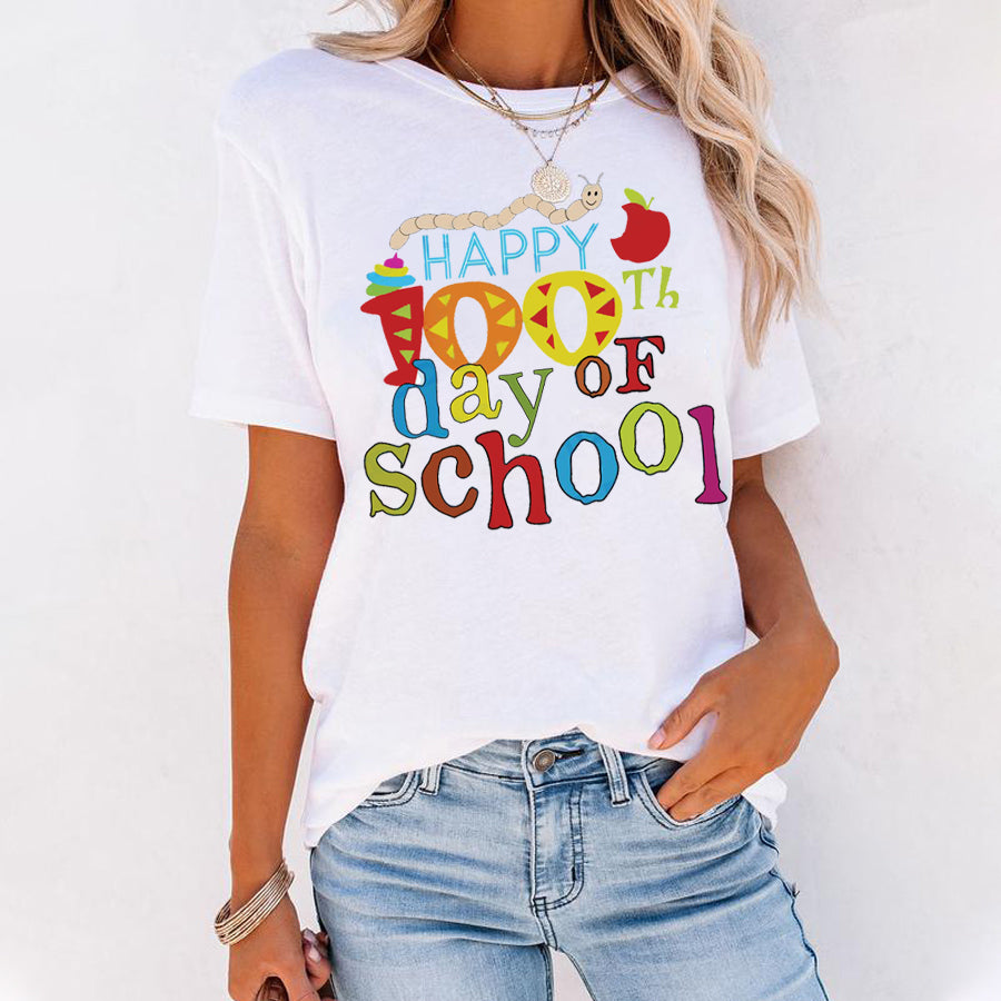 Happy 100th Day Of School Funny T-Shirt