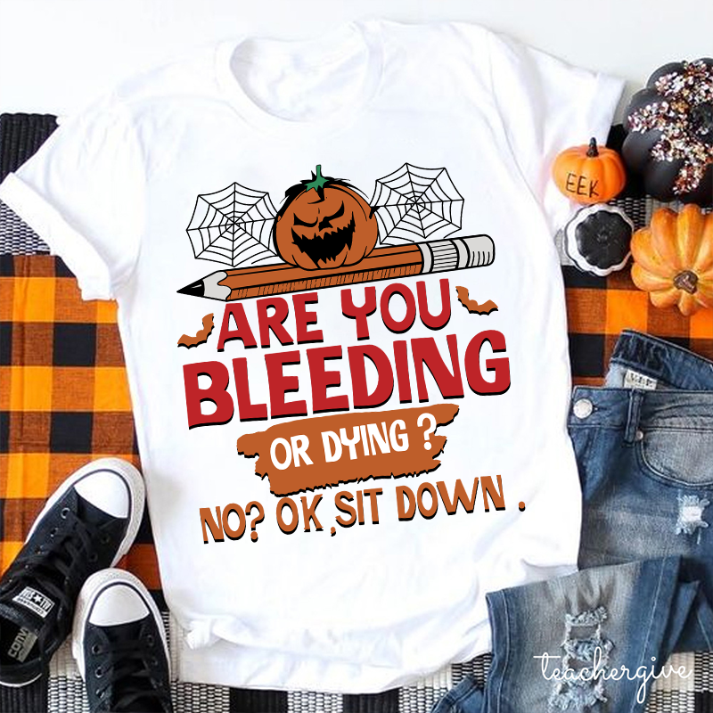 No Ok Sit Down Teacher T-Shirt
