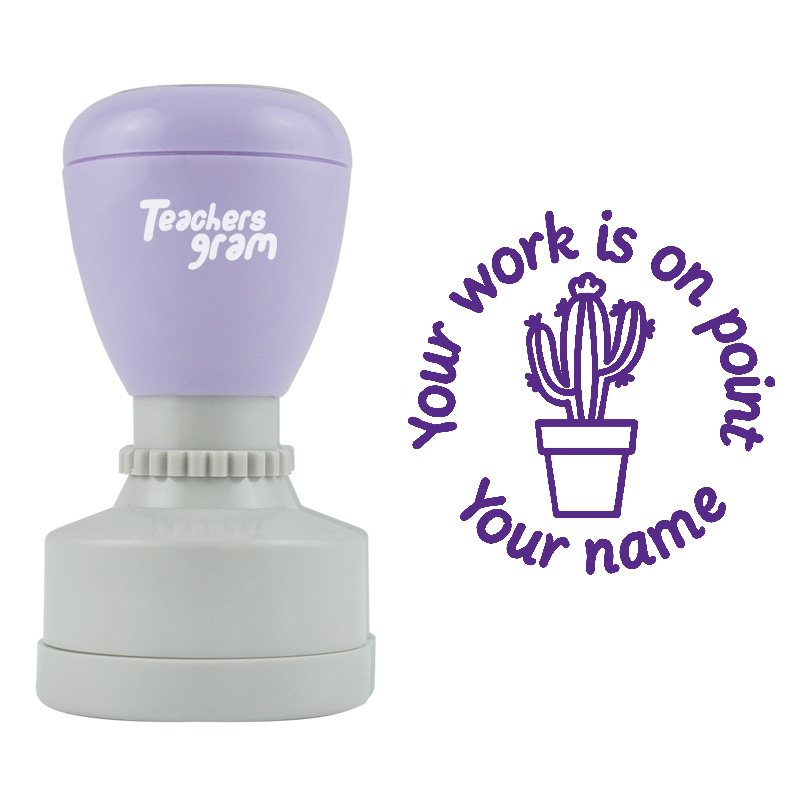 Personalized Cactus On Point Stamp