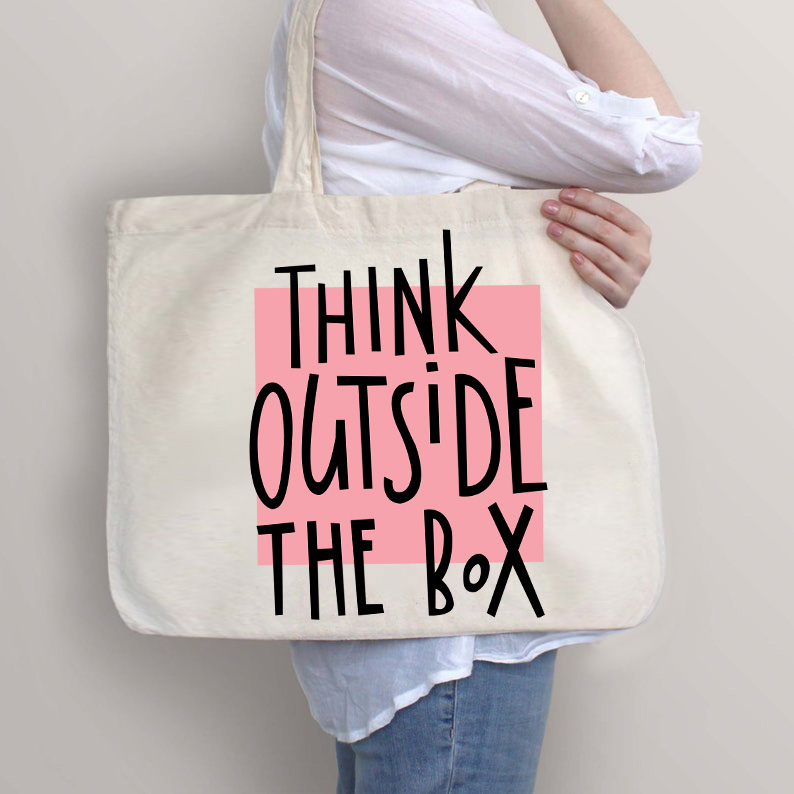 Anders denken Lehrer Tragetasche mit Reißverschluss