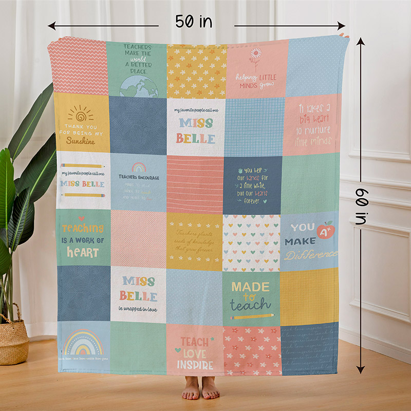 Colorful Teacher Blanket