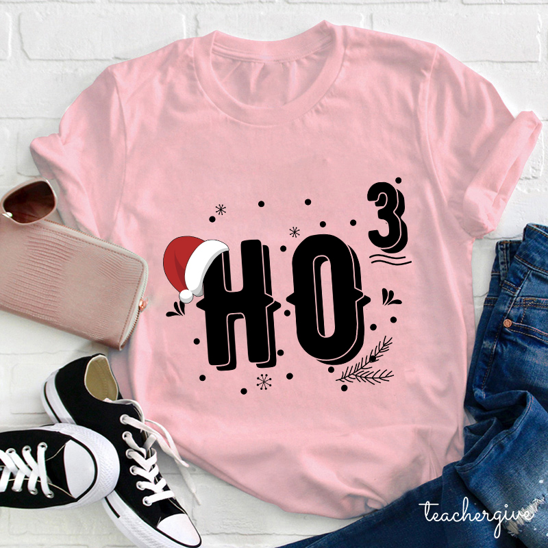 HO HO HO Merry Christmas Teacher T-Shirt