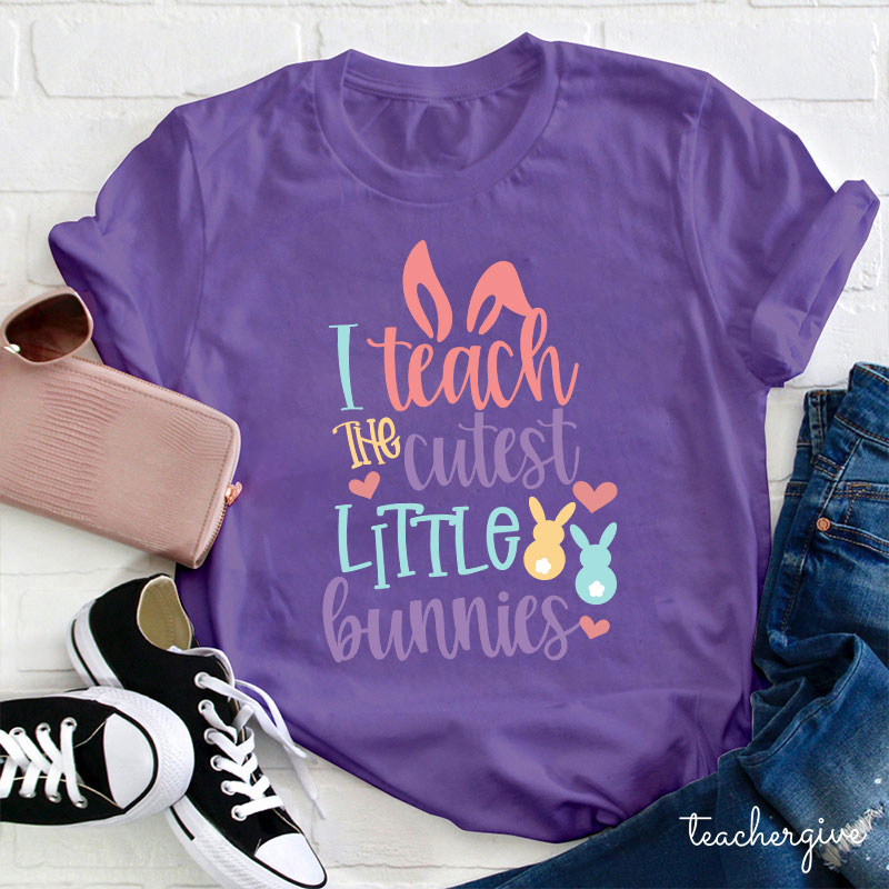 I Teach The Cutest Little Bunnies Teacher T-Shirt