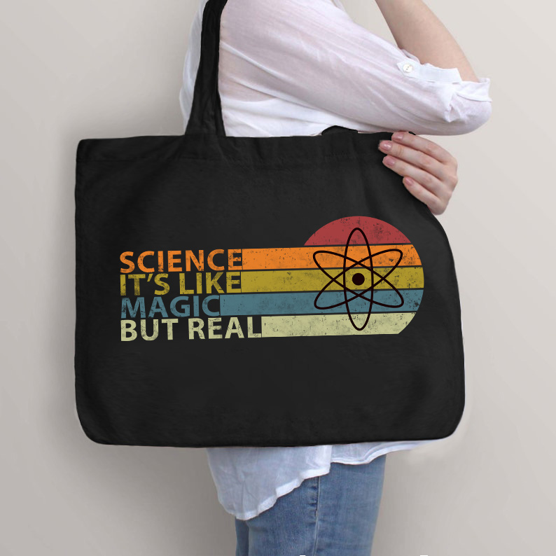 Wissenschaft Es ist magisch, aber real Lehrer Tragetasche mit Reißverschluss