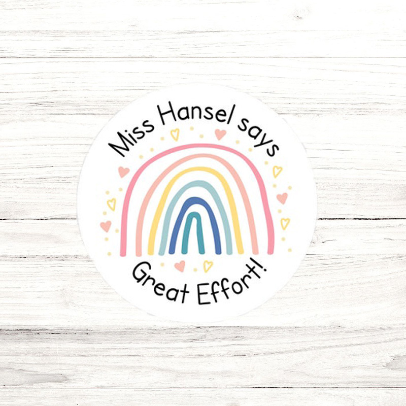 Personalized 175 PCS Great Effort Stickers