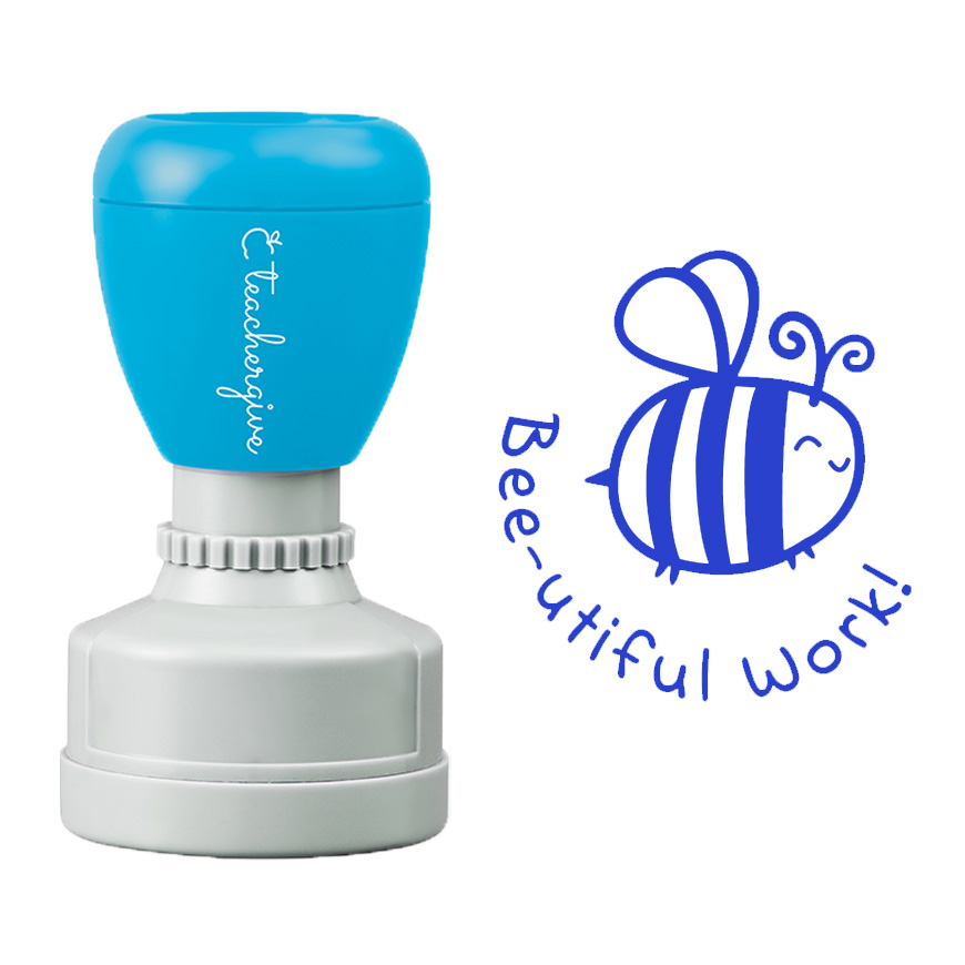 Bee Utiful Work Teacher Stamp
