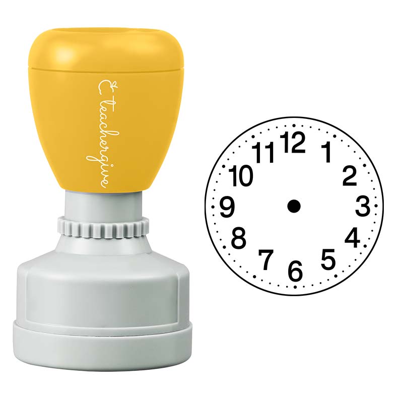 Cute Clock Teacher Stamp
