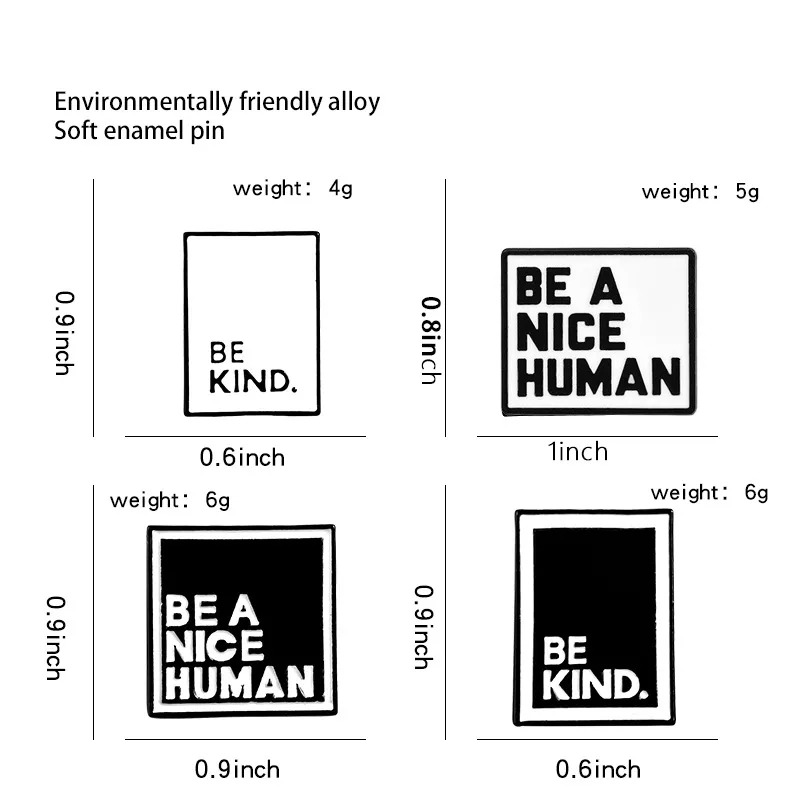 Sei ein netter Mensch Pin-Set