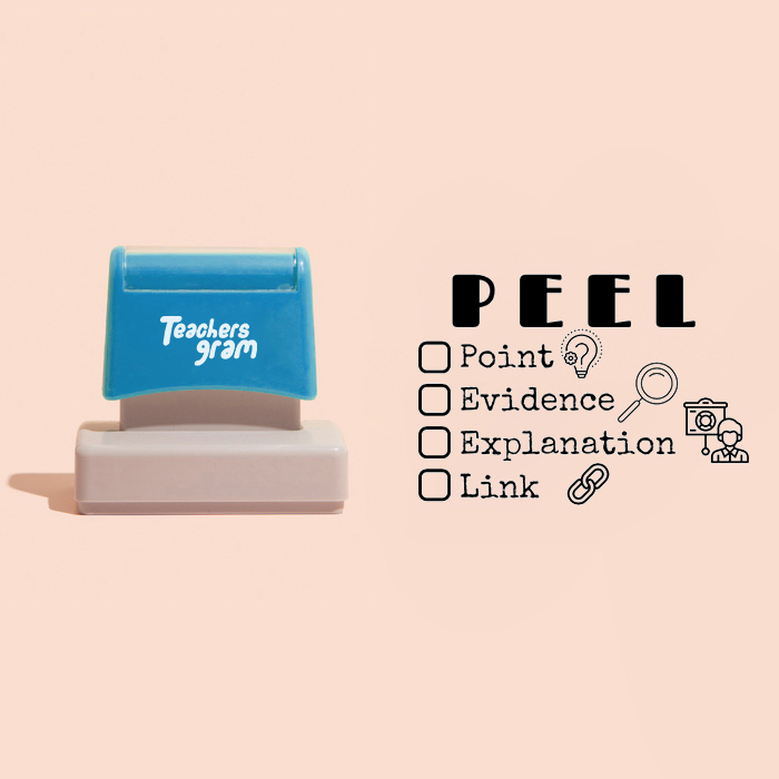  PEEL Teacher Large Rectangle Stamp