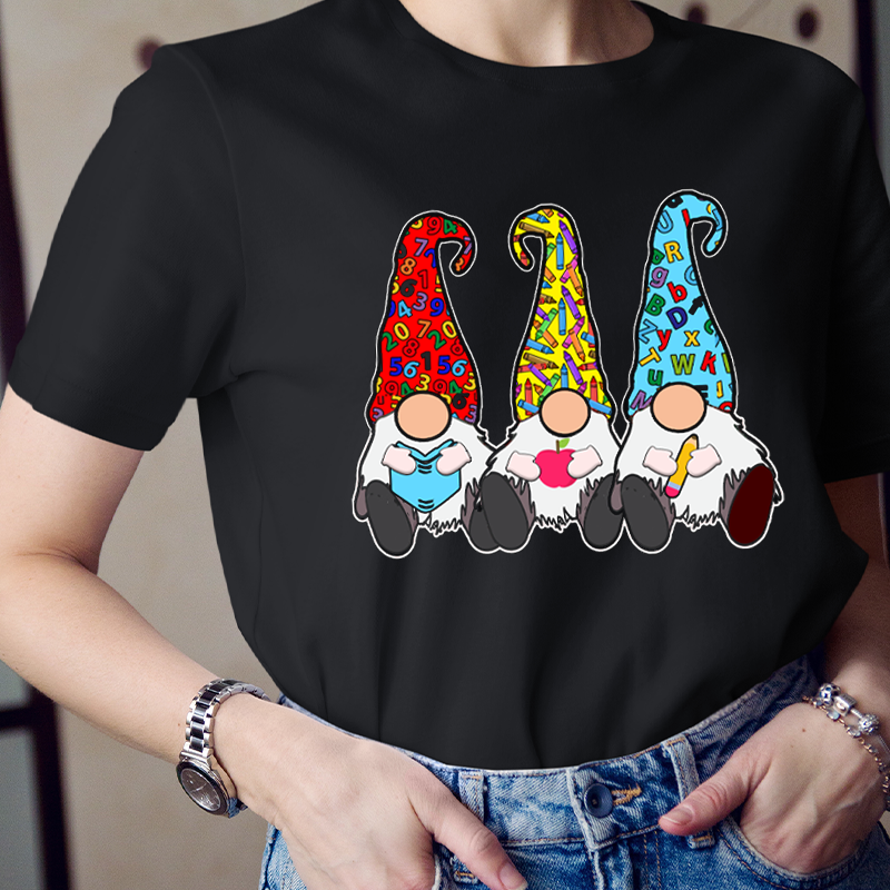 Humorous Three Tiny Humans  Cartoon  T-Shirt