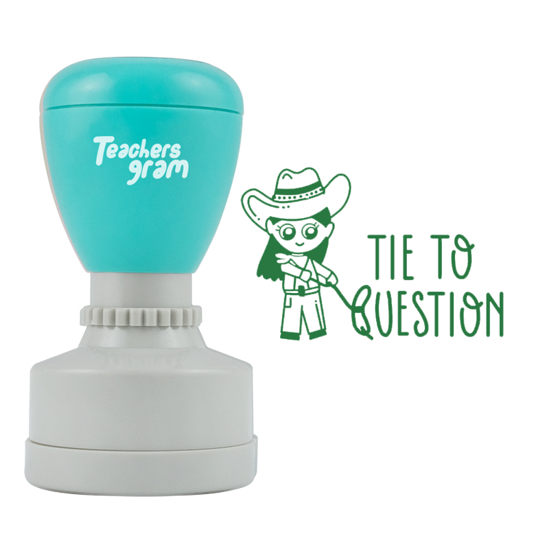 An die Frage knüpfen Lehrer Stempel