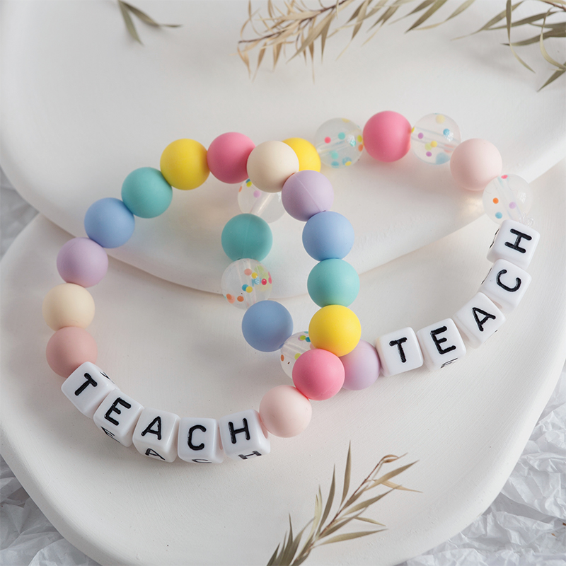 Colorful Silicone Bead Bracelet